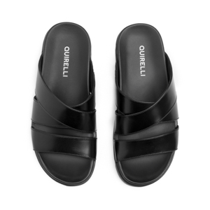 Sandalia Semivestir Quirelli para Hombre con Anatomic Pad Estilo 706804 Negro