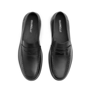 Loafer Casual Quirelli para Hombre 100 % Piel Estilo 707102 Negro