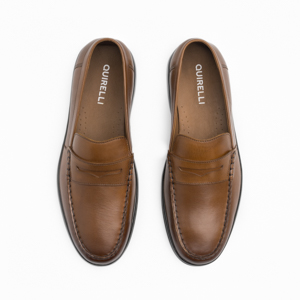 Loafer Casual Quirelli para Hombre 100 % Piel Estilo 707102 Tan