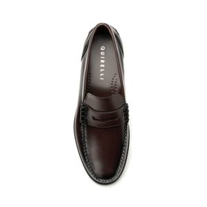 Mocasín Con Antifaz Quirelli para Hombre con Construcción Guante Estilo 87904 Vino