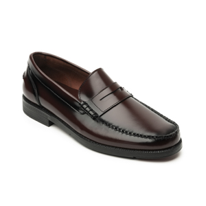 Mocasín Con Antifaz Quirelli para Hombre con Construcción Guante Estilo 87904 Vino