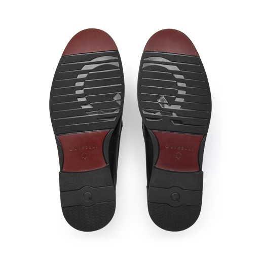 Mocasín De Vestir Quirelli para Hombre con Construcción Guante Estilo 87906 Black