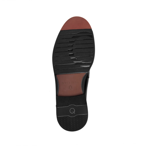 Mocasín Con Herraje Quirelli para Hombre con 100% piel Estilo 87906 Negro