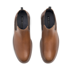 Botin Chelsea Quirelli para Hombre con elástico Estilo 88606 Nogal