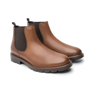 Botin Chelsea Quirelli para Hombre con elástico Estilo 88606 Nogal