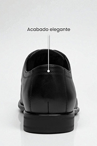 Derby Con Agujetas Flexi para Hombre Estilo 90718 Negro