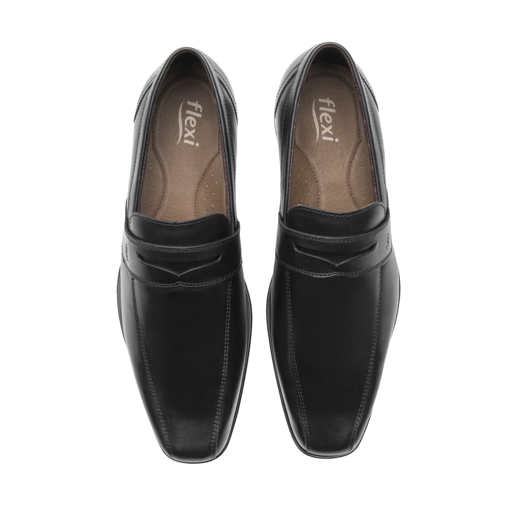 Mocasín Semivestir Flexi para Hombre Estilo 90728 Negro