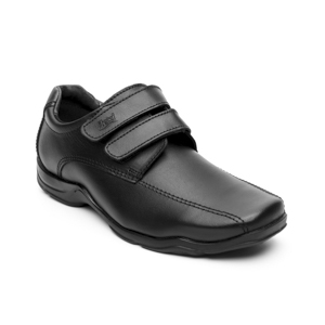 Zapato Casual Escolar Flexi Con Doble Velcro Para Niño - Estilo 93512 Negro